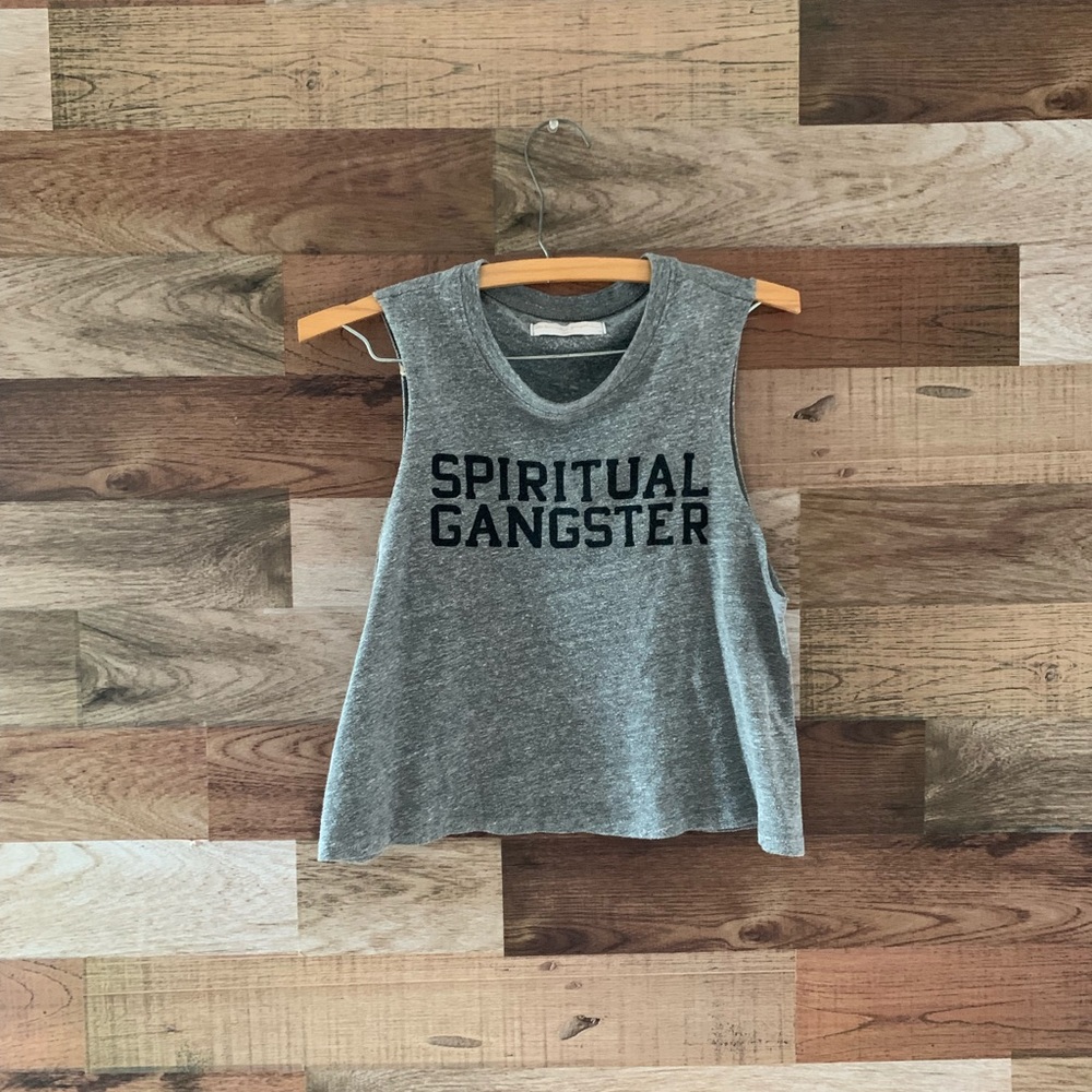 Spiritual Gangster Muscle Tee Crop Top
